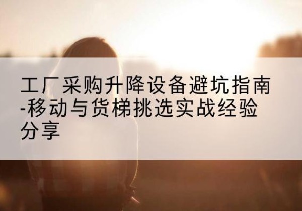 黟县移动式升降机怎么选-工厂采购升降设备避坑指南-移动与货梯挑选实战经验分享